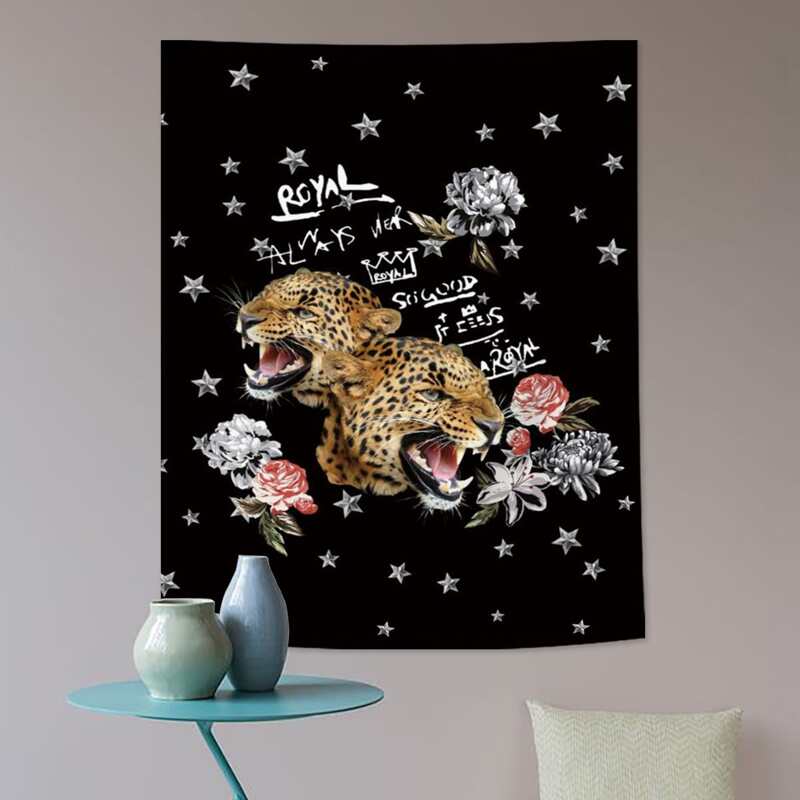 

Leopard Print Tapestry, Multicolor
