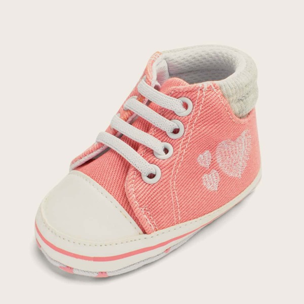 

Baby Girl Heart Graphic Sneakers, Pink