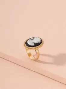 图形细节戒指 - 彩色 - 查看 3