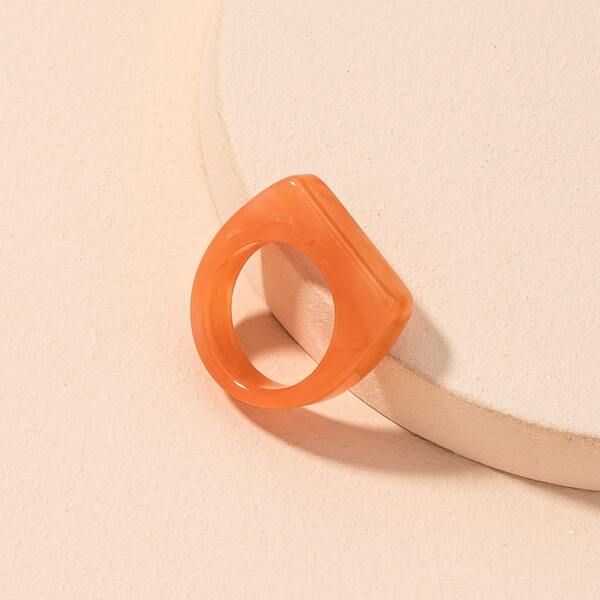 

Minimalist Resin Ring, Orange
