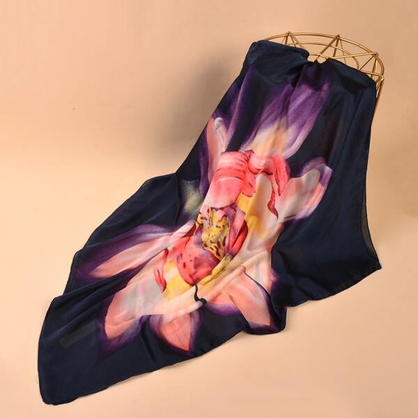 

Flower Print Scarf, Multicolor