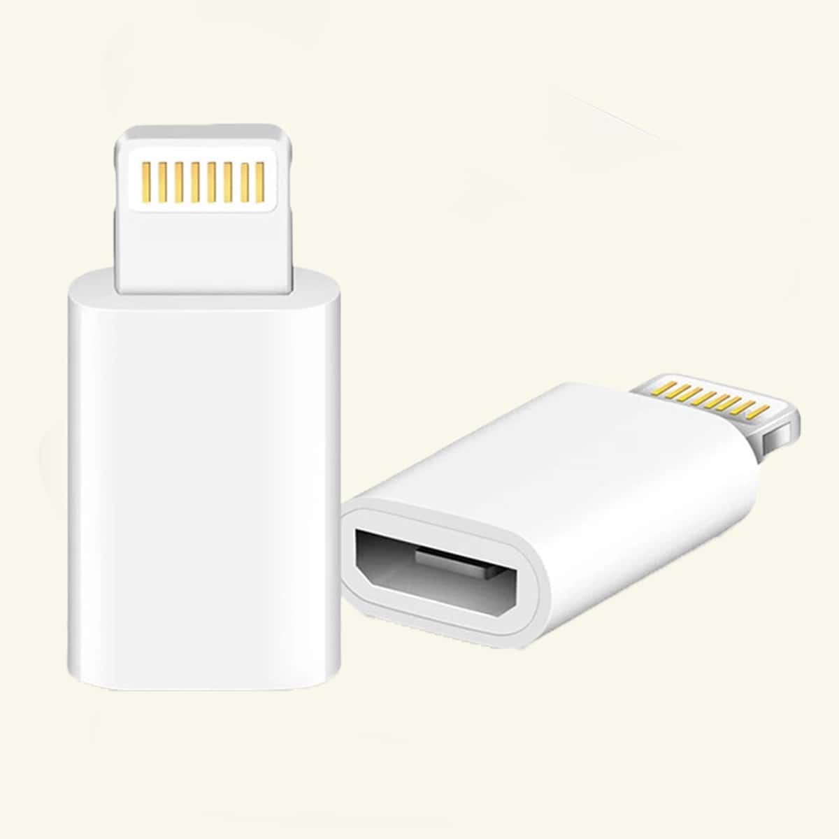 

1pc Micro To iPhone Cable Adapter, White