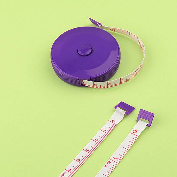 

1pc Round Tape Measure, Purple