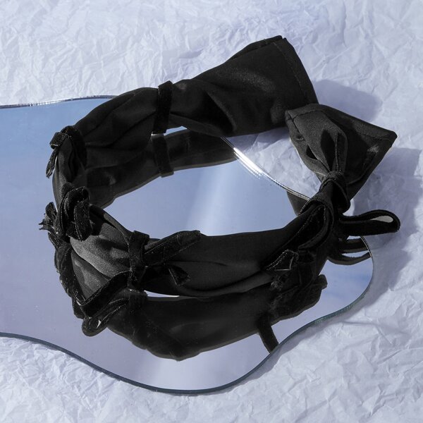 

Simple Plain Hair Hoop, Black