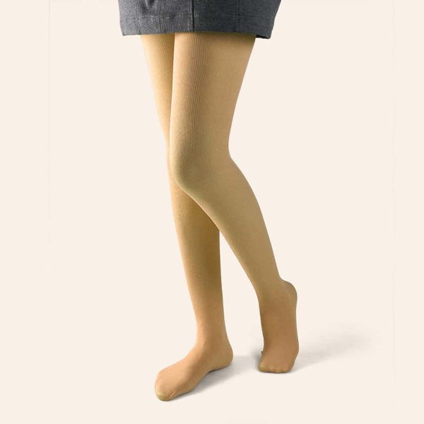 

80D Plain Warm Tights, Yellow