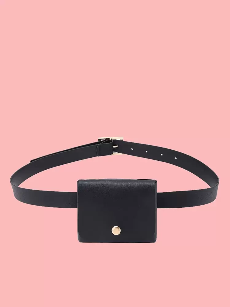 Bolso con cinturón mini - Negro - Añade 1
