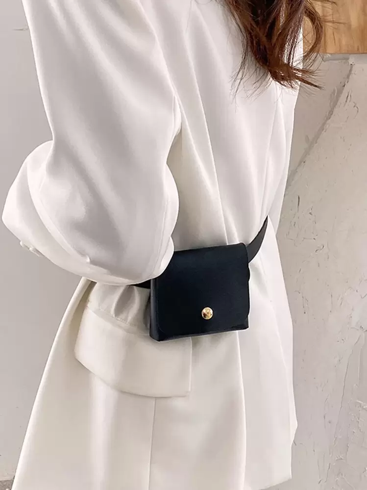 Bolso con cinturón mini - Negro - Añade 3
