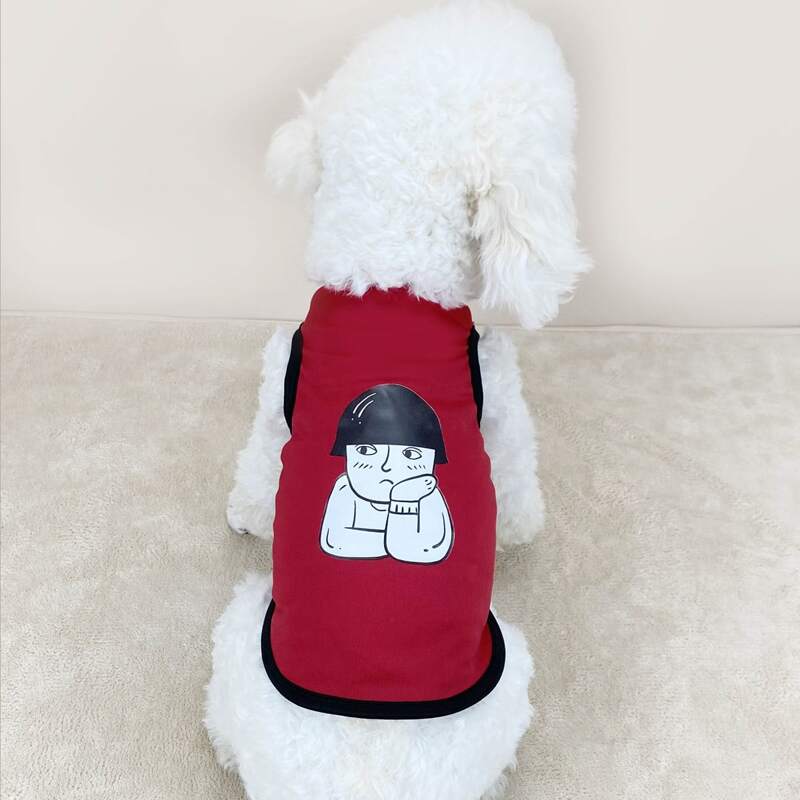 

Cartoon Graphic Pet Tank, Red
