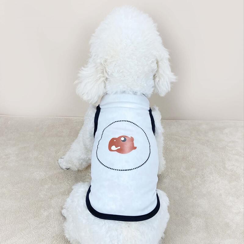 

Cartoon Graphic Pet Tank, White