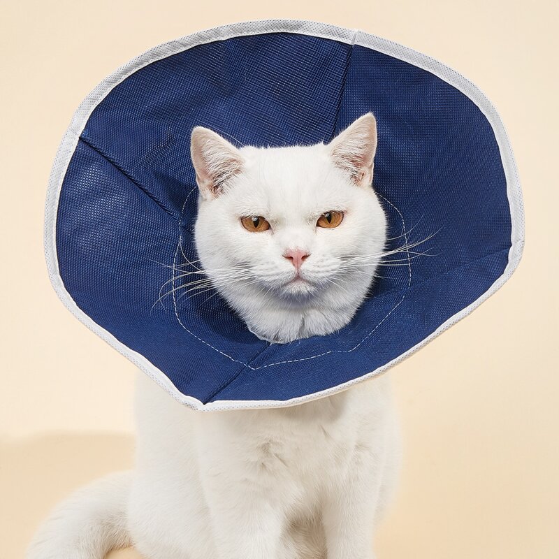 

Plain Pet Elizabeth Collar, Navy blue
