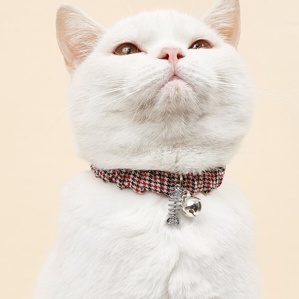 

Houndstooth Pattern Pet Necklace, Multicolor