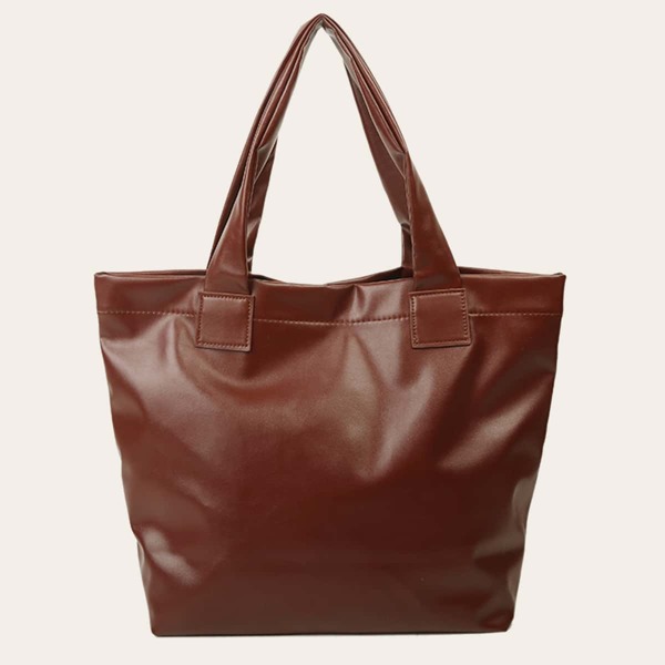 

Minimalist Large Capacity Tote Bag, Brown