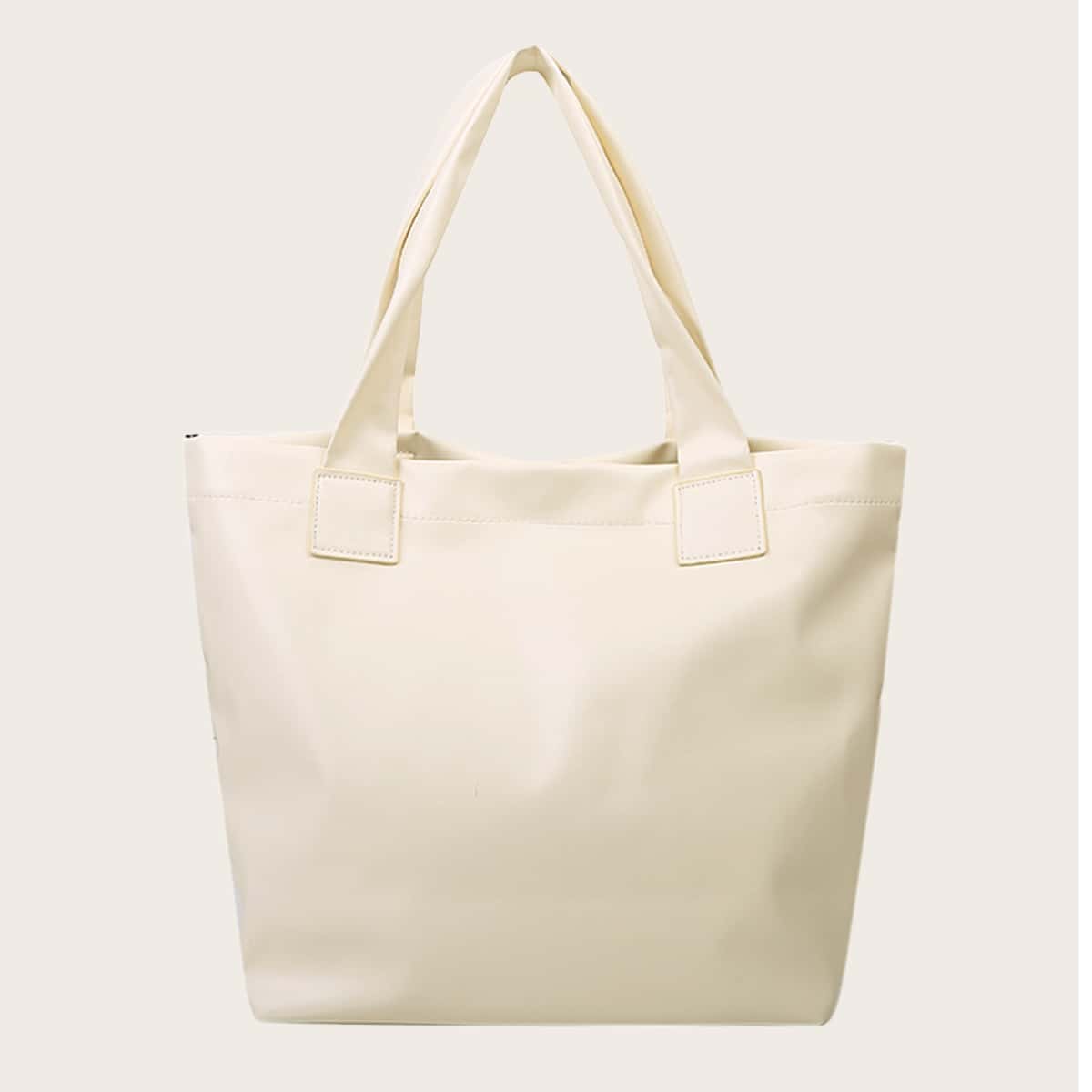 

Minimalist Large Capacity Tote Bag, Beige