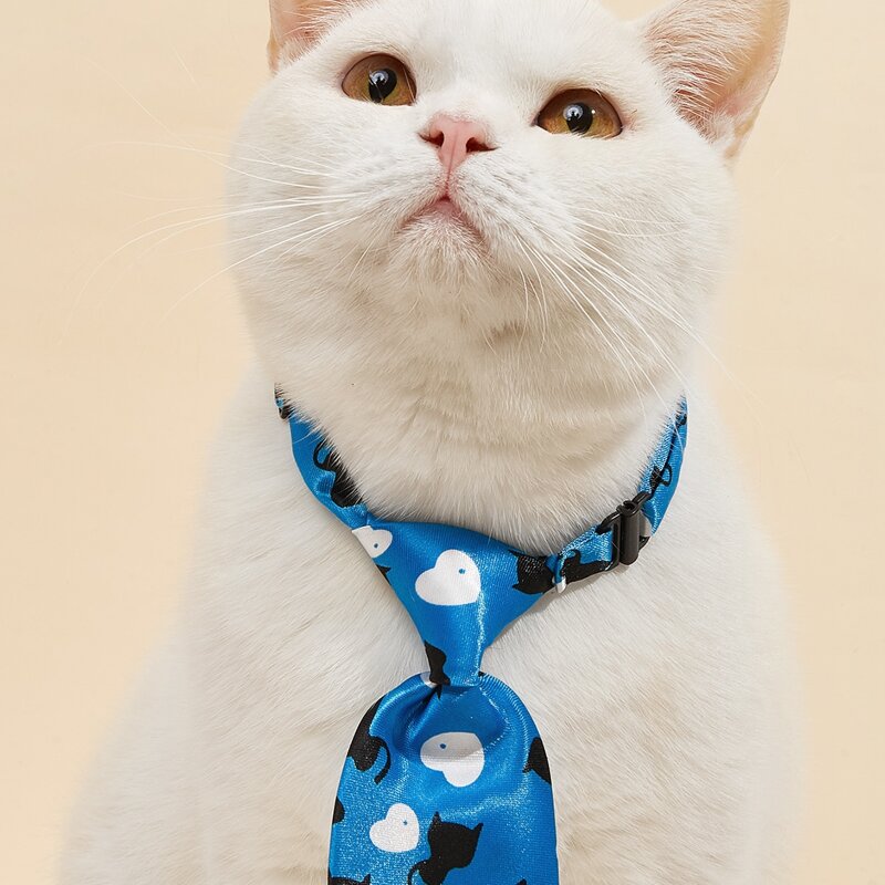 

Cartoon Graphic Pet Tie, Blue
