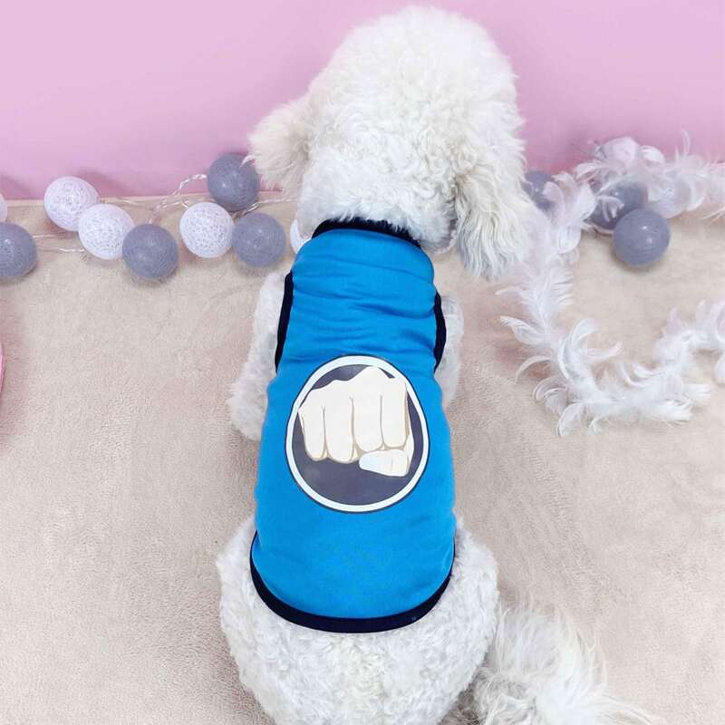 

Fist Print Pet Tank Top, Blue