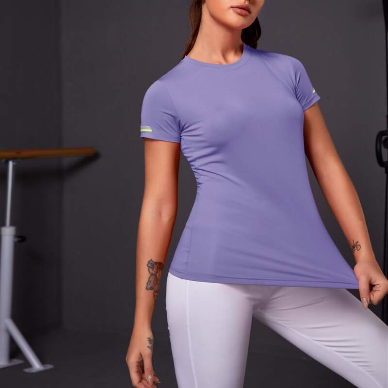 

Super Elastic Sports Tee, Violet purple