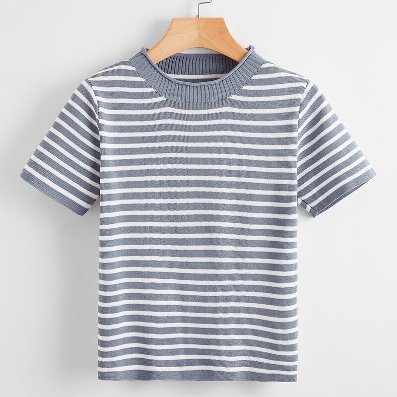 

Striped Knit Top, Multicolor