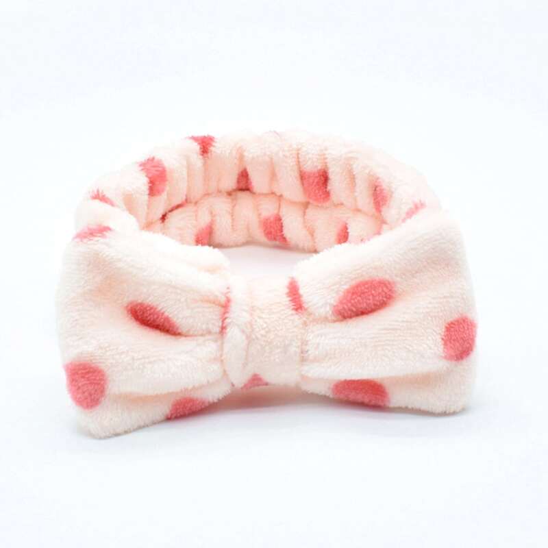 

Polka Dot Bow Bath Headband, Multicolor