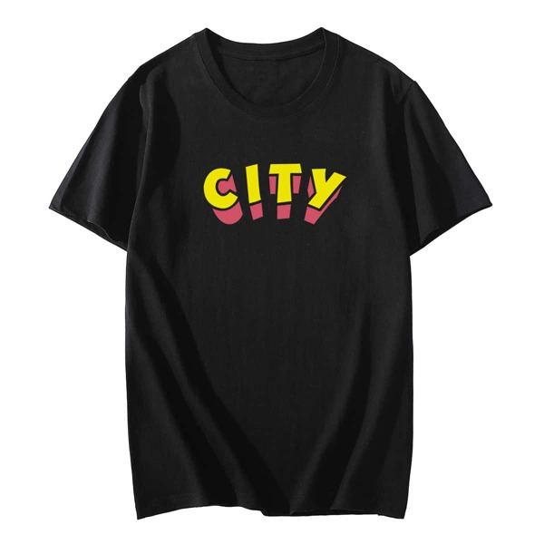 

Men Letter Graphic Short Sleeve Tee, Black