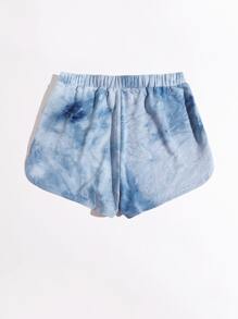 Muchica 結飾腰紮染海豚短褲