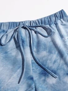 Muchica 結飾腰紮染海豚短褲