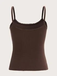 Muchica Đầu dây treo đan có gân trơn - Màu nâu Sô-cô-la - Xem 2