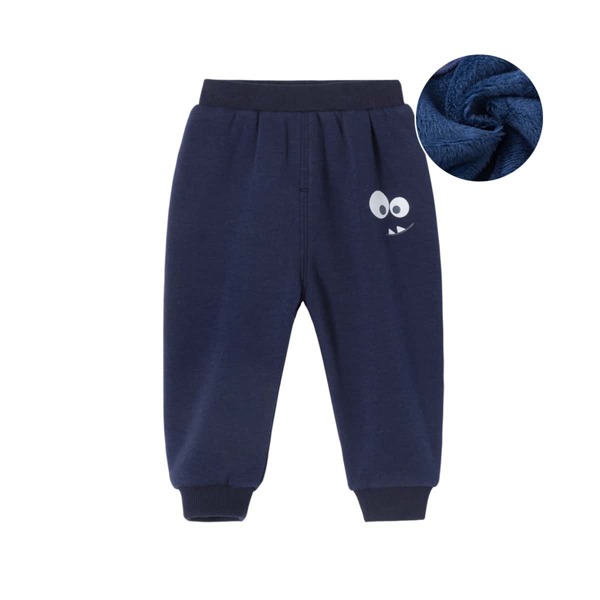 

Toddler Boys Cartoon Graphic Thermal Sweatpants, Navy blue