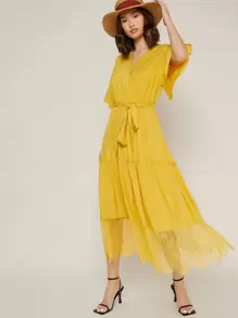 SHUZIA Dép xăng đan màu trơn Dây đeo mắt cá chân Thanh lịch - màu đen - Xem 3