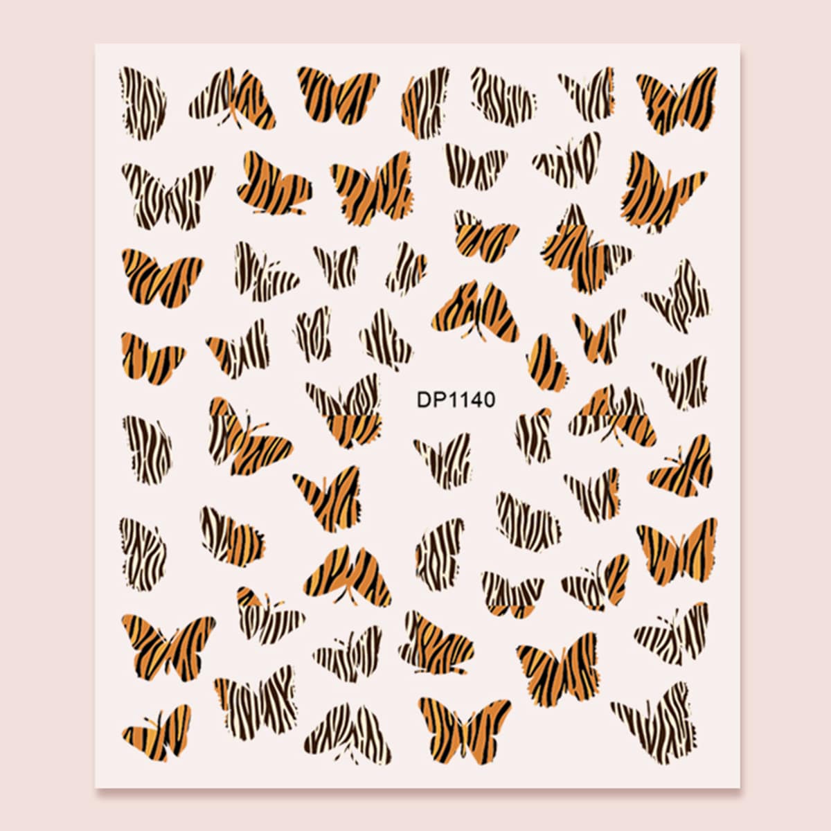 

1sheet Butterfly Pattern Nail Art Sticker, Multicolor