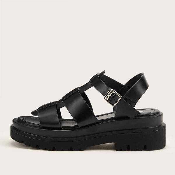 

Minimalist Gladiator Sandals, Black
