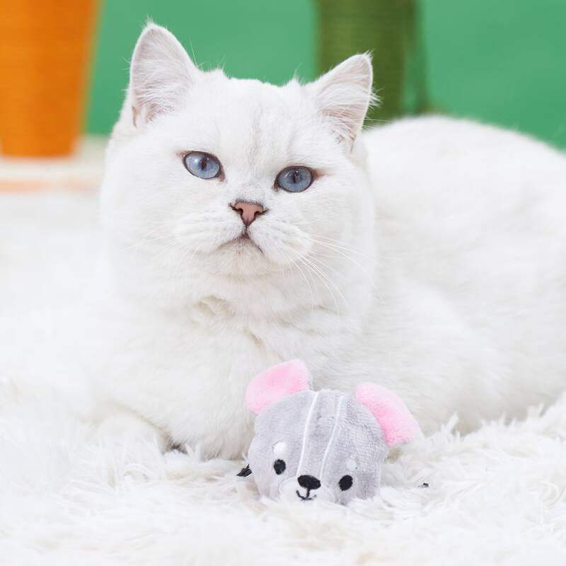 

Mouse Shaped Pet Sound Toy, Light grey