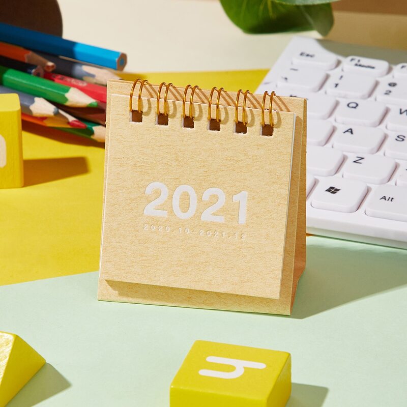 

1pc 2021 Desk Calendar, Multicolor