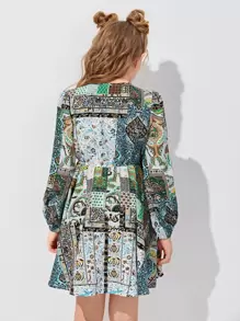 SHEIN Đầm Gái Trọn gói Hoa Boho - Nhiều màu - Xem 2