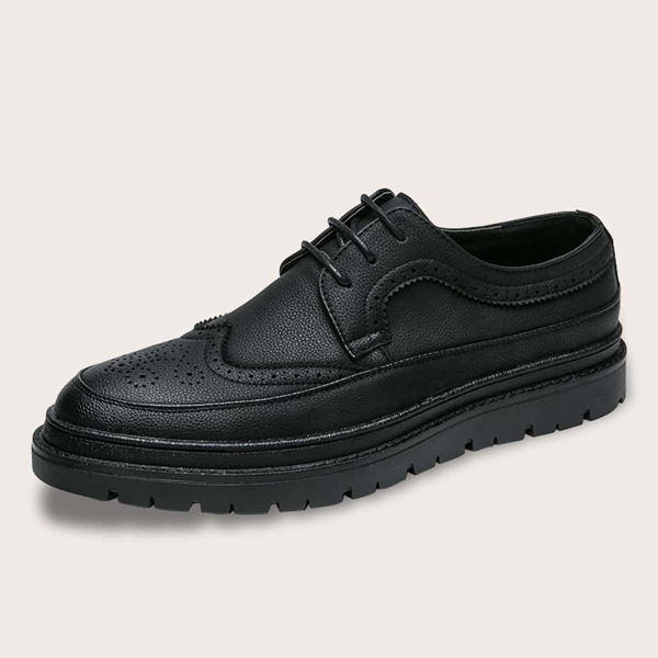 

Men Lace-up Front Dress Shoes, Black