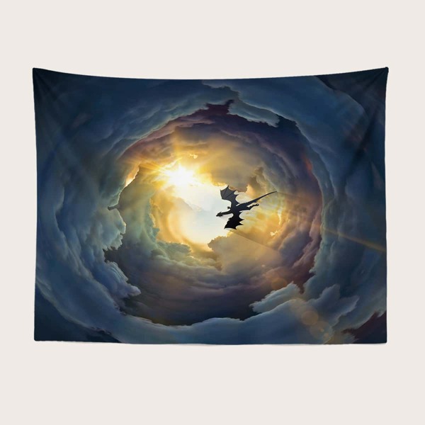

Cloud Print Tapestry, Multicolor