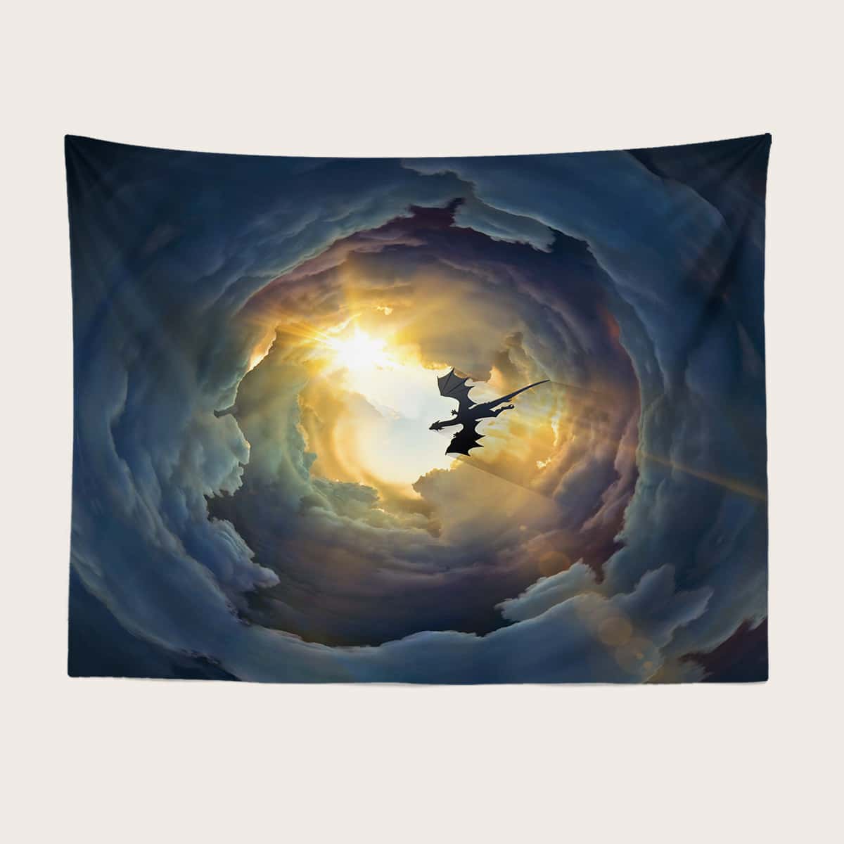 

Cloud Print Tapestry, Multicolor