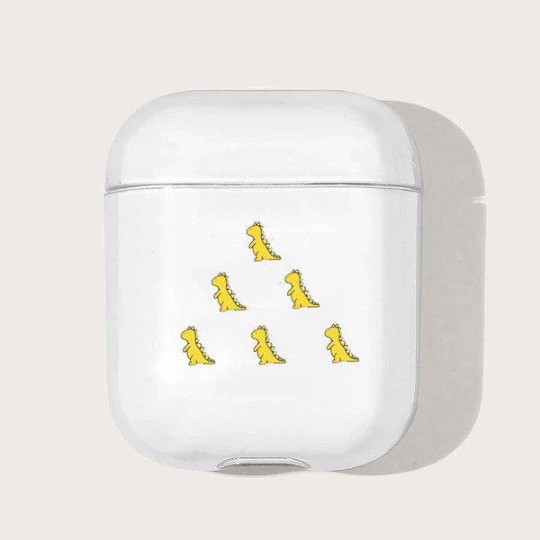 

Dinosaur Print Clear Airpods Case
