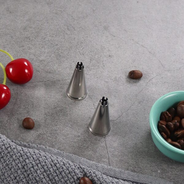 

1pc Stainless Steel Piping Nozzle, Silver