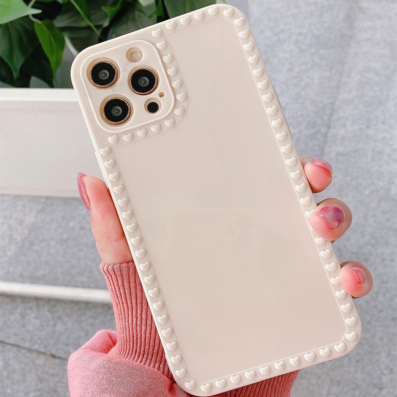 

Heart iPhone Case, Beige
