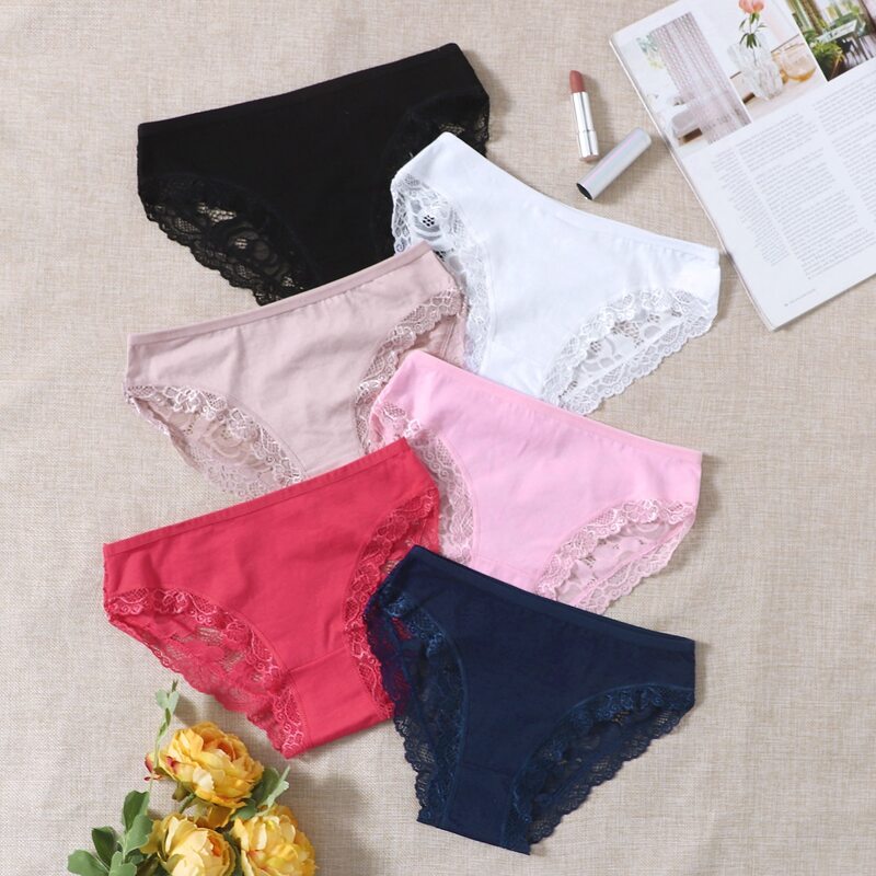

6pack Floral Lace Panty Set, Multicolor