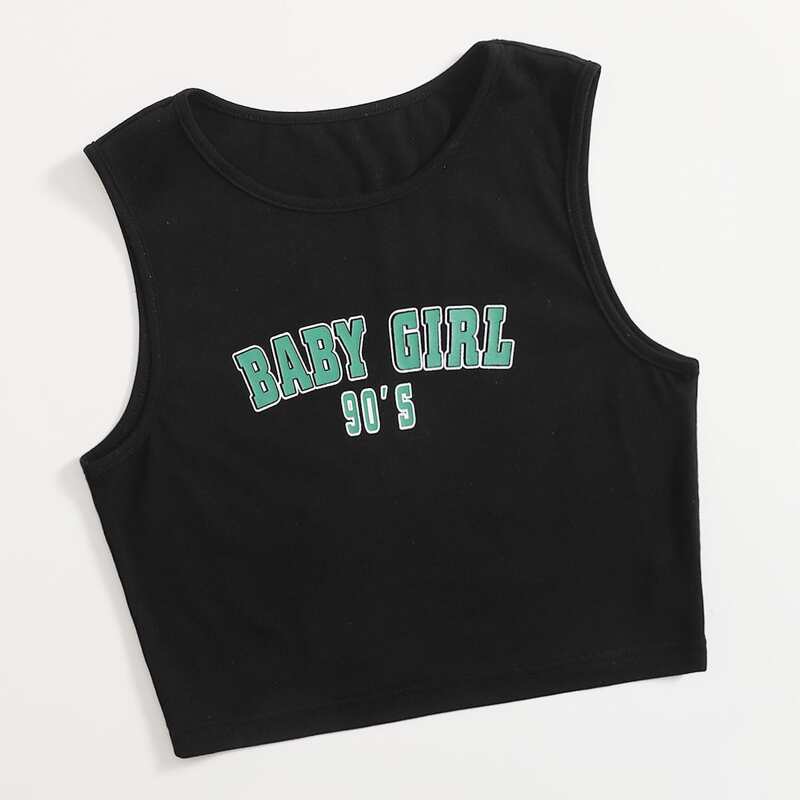 

Letter Tank Top, Black