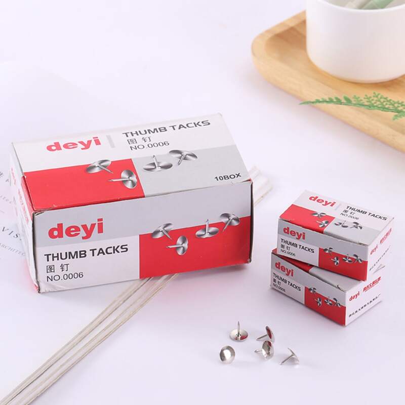

1box Thumb Tacks, Silver