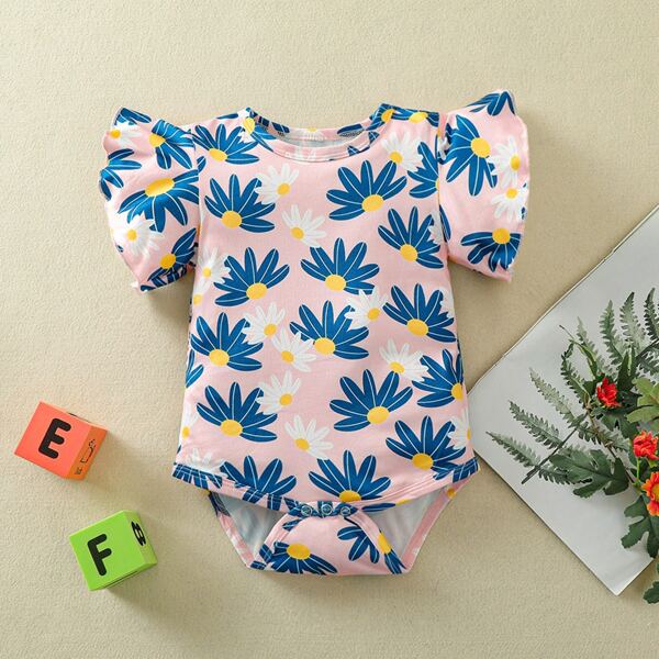 

Baby Girl Allover Floral Print Bodysuit, Multicolor