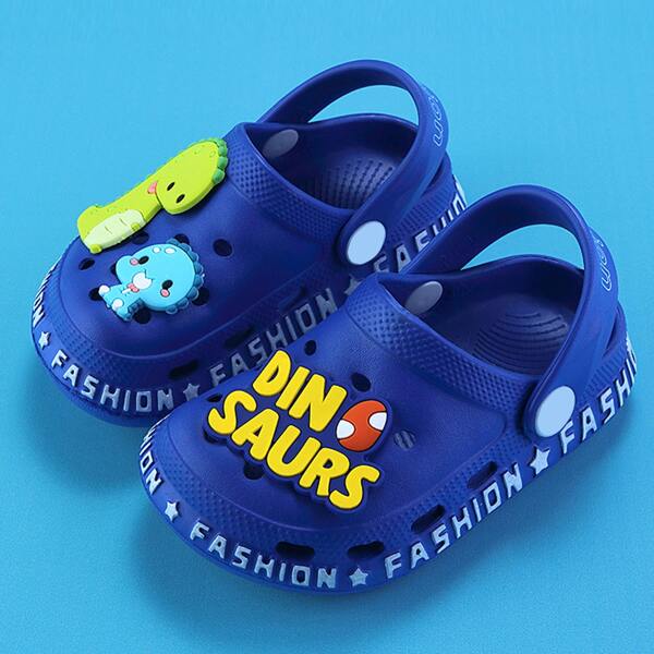 

Toddler Boys Cartoon Decor Vented Clogs, Royal blue