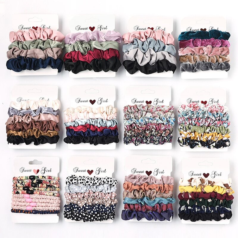 

1pack Random Pattern Scrunchie, Multicolor