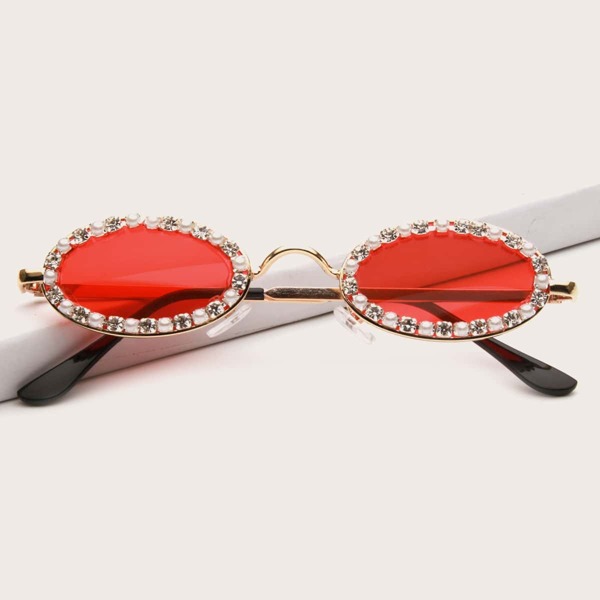 

Faux Pearl Decor Sunglasses