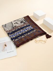 Pañuelo con estampado geométrico - Multicolor - Ver 2