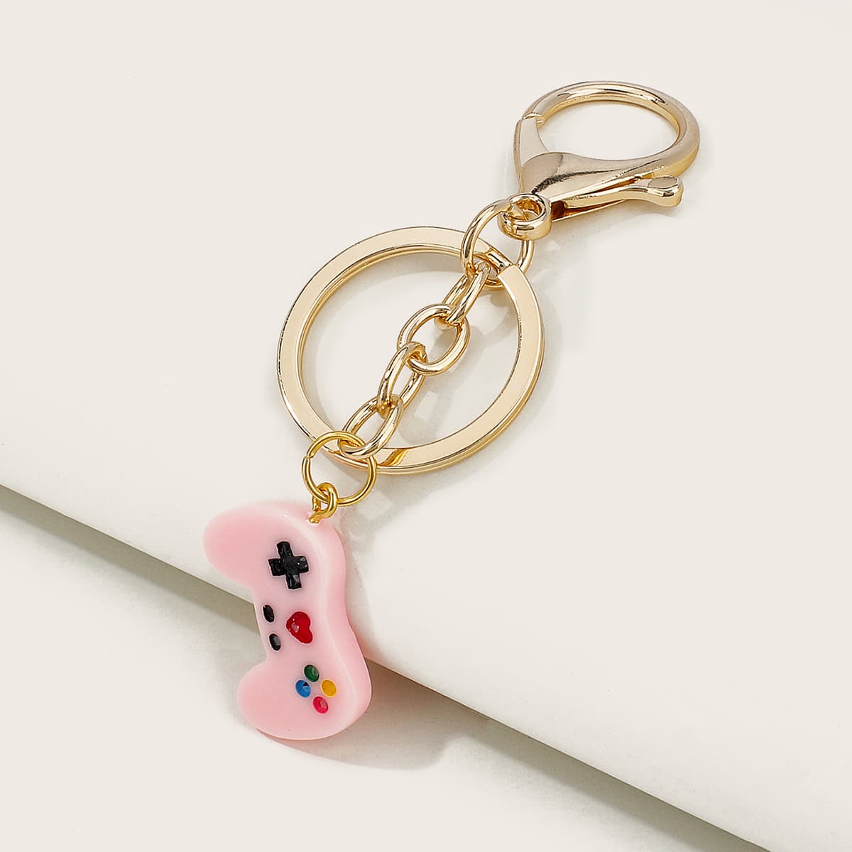 

1pc Gamepad Bag Charm, Baby pink