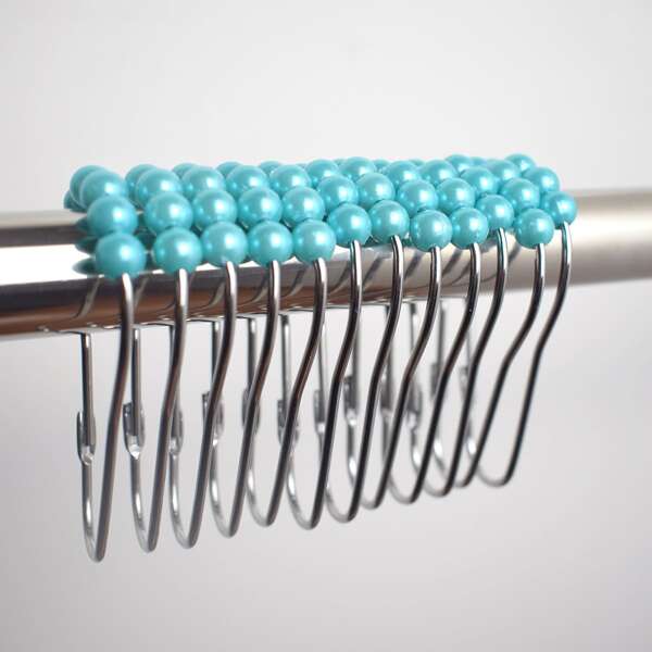 

12pcs Curtain Hook Set, Blue