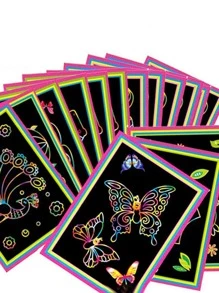 5入組隨機國際象棋紙 - 彩色 - 查看 1